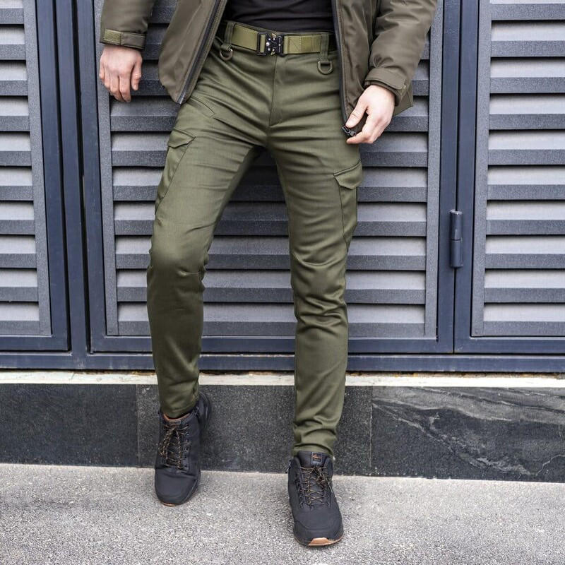 Зимові чоловічі штани Pobedov trousers Tactical кольору хакі