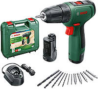 Bosch Шуруповерт-дрель EasyDrill 1200,12В,2х1.5Ач, 30Нм, набор сверл и бит, 0.94кг, кейс