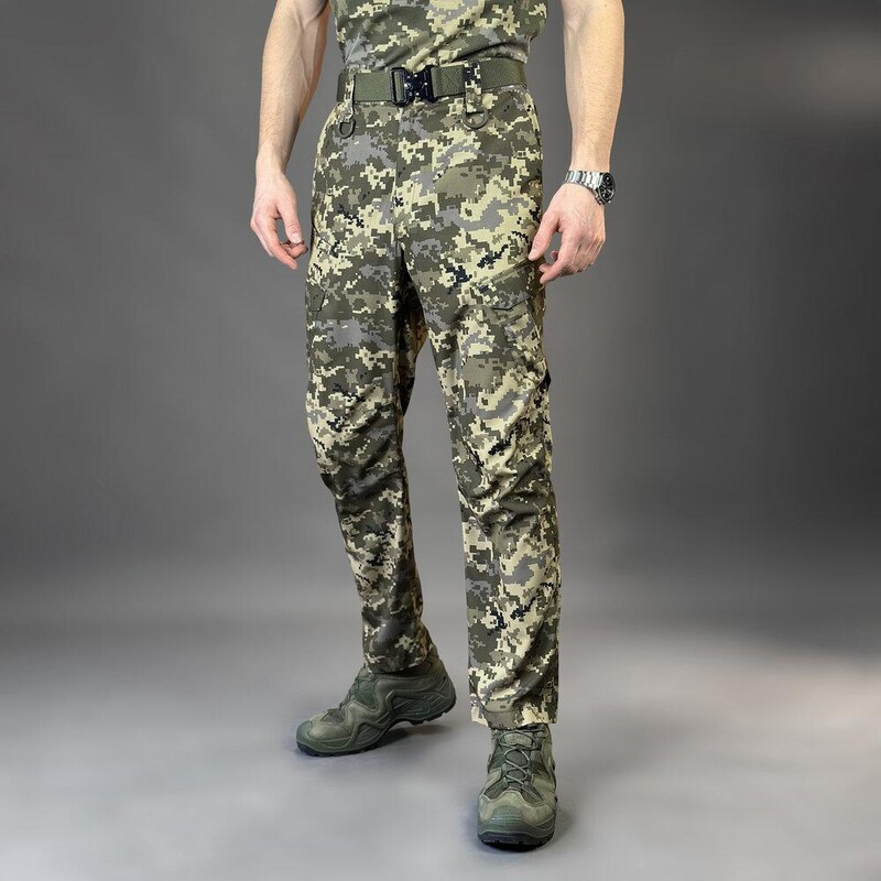 Піксельні штани-карго Pobedov Tactical Soft Waterproof