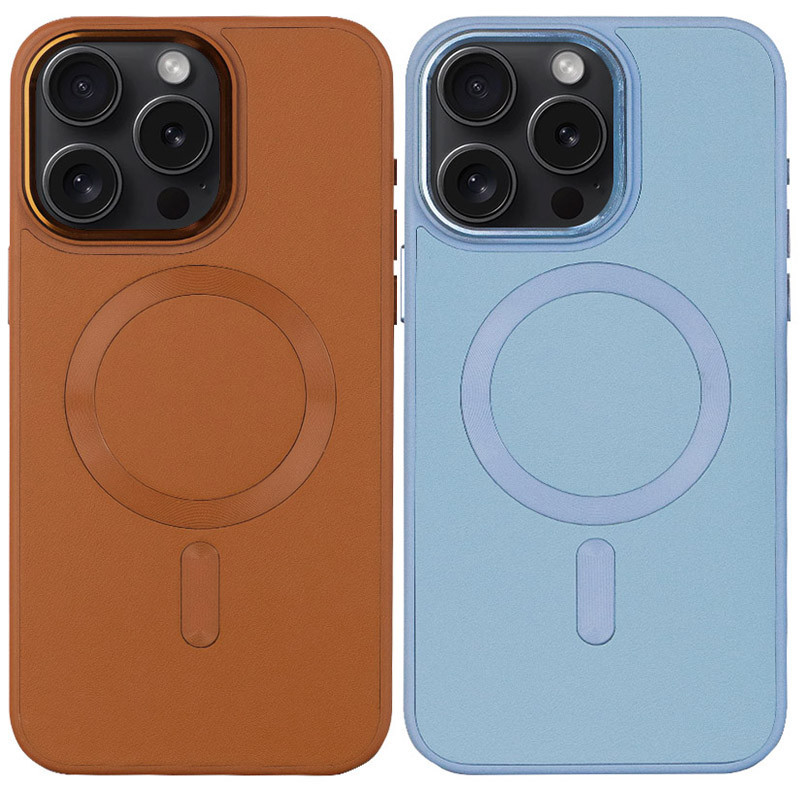 Шкіряний чохол Bonbon Leather Metal Style with MagSafe для Apple iPhone 13 Pro Max (6.7")