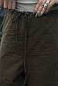 Штани карго жіночі кольору хакі 178554P, фото 4