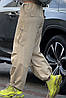 Штани карго жіночі бежевого кольору 178555P, фото 2