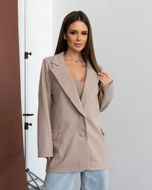 Піджаки ISSA PLUS 14432 M бежевий, фото 1