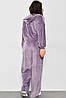 Спортивний костюм жіночий велюровий бузкового кольору Уцінка р.2 176037P, фото 3