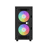 Корпус DeepCool CH360 Black (R-CH360-BKAPE3-G-1) без БЖ Black DS, фото 5