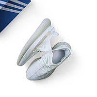 Жіночі кросівки YEEZY BOOST 350 V2 білі з м'ятним хорошее качество Размер 36(23см)