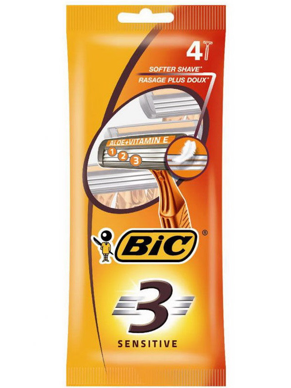 Станок Bic 3 (4) Sensitive для гоління