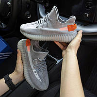 Кросівки YEEZY BOOST 350 V2 сірі з помаранчевим хорошее качество Размер 36(23см)