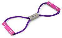Еспандер гумовий з ручками Hop-Sport HS-L042YG фіолетовий EJ, код: 6597114