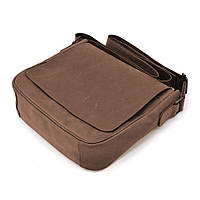 Мужская кожаная сумка через плечо RC-0002-3md TARWA коричневая хорошее качество