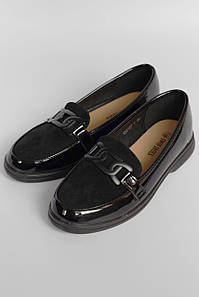 Туфлі-лофери жіночі чорного кольору уп.6 од. 178677P