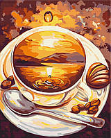 Картина по номерам BrushMe Восход солнца в чашке 40х50см BS51868 CP, код: 8265628