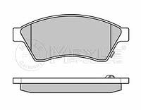 Тормозные колодки дисковые, комплект, арт.:025 250 3118/W, Пр-во: Meyle