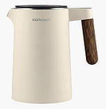 Чайник електричний дисковий ваніль 1,5 л Concept RK3304 Електрочайник на кухню пластик, фото 3