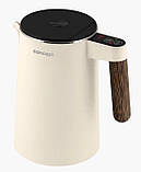 Чайник електричний дисковий ваніль 1,5 л Concept RK3304 Електрочайник на кухню пластик, фото 4