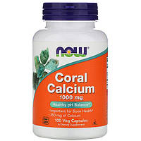 Микроэлемент Кальций NOW Foods Coral Calcium 1000 mg 100 Veg Caps NOW-01273 TR, код: 7518324