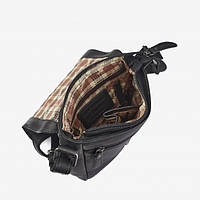 Мужская маленькая сумка через плечо HILL BURRY HB6154RA черная высокое качество