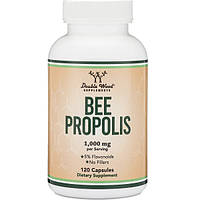 Натуральная добавка для иммунитета Double Wood Supplements Bee Propolis 1000 mg (2 caps per s GT, код: 8206870