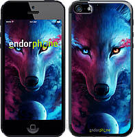 Силиконовый чехол Endorphone на iPhone 5 Арт-волк (3999u-18-26985) GL, код: 1711935