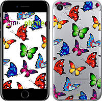Пластиковий чохол Endorphone на iPhone 7 Барвисті метелики (4761t-336-26985) MD, код: 1825279