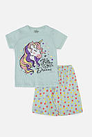 Пижама для девочки цвет мятный ЦБ-00249777
