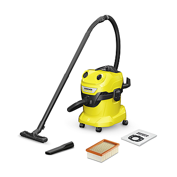 Професійний пилосос Karcher WD 4 V-20/5/22 : 1000 Вт, 20 л, для сухого та вологого прибирання