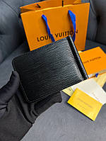 Зажим черный для денег Louis Vuitton Epi хорошее качество