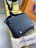 Мессенджер серый Louis Vuitton Damier Graphite c783 хорошее качество