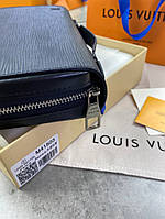 Бумажник черный Louis Vuitton big Epi Lux k350 хорошее качество