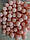 Намистини з пухирцями круглі " Ожина № 2 " 12 мм персиково - рожеві  500 грам, фото 3