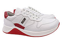 Кросівки чоловічі з натуральної шкіри на низькому ходу на шнурівці колір Білий Brionis 100-21 TT, код: 7435189
