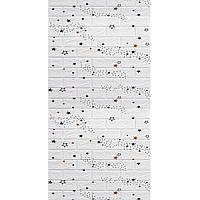 Самоклеюча панель 3d (3д) декоративна м'яка гнучка пвх для стін та стель 700мм*3,08м*3мм зірки