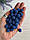 Намистини з пухирцями круглі " Ожина № 2 " 12 мм сині  припилені  500 грам, фото 6