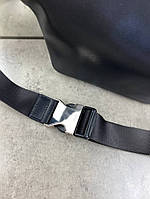 Нагрудная сумка Fendi черного цвета с логотипами c775 хорошее качество