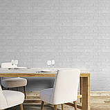 Самоклеюча 3D панель 700х800х8мм Камінь білий (196) SW-00000485, фото 5