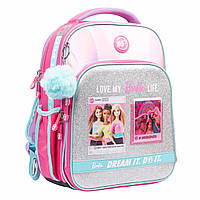 Рюкзак школьный каркасный (М, 38х29х15см) YES S-78 Barbie 552124