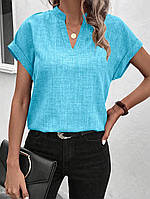 Женская стильная блузка ткани: лен Мод. 838