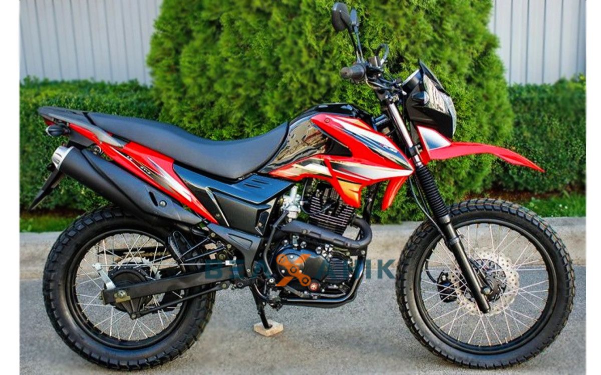 Мотоцикл Loncin LX200GY-3 PRUSS Cross Red/Black - фото 1 - id-p1924722299