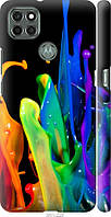 Чехол 3D пластиковый матовый EndorPhone Motorola G9 Power брызги краски (3957m-2229-26985) OE, код: 7983269
