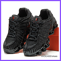 Кроссовки женские и мужские Nike Shox TL black / Найк Шокс черные