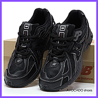 Кросівки жіночі і чоловічі New Balance 1906D Protection Pack Black Leather/ Нью Беланс 1906D чорні