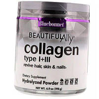 Коллаген 1 и 3 типа Collagen Types I & III Powder Bluebonnet Nutrition 198г (68393002)