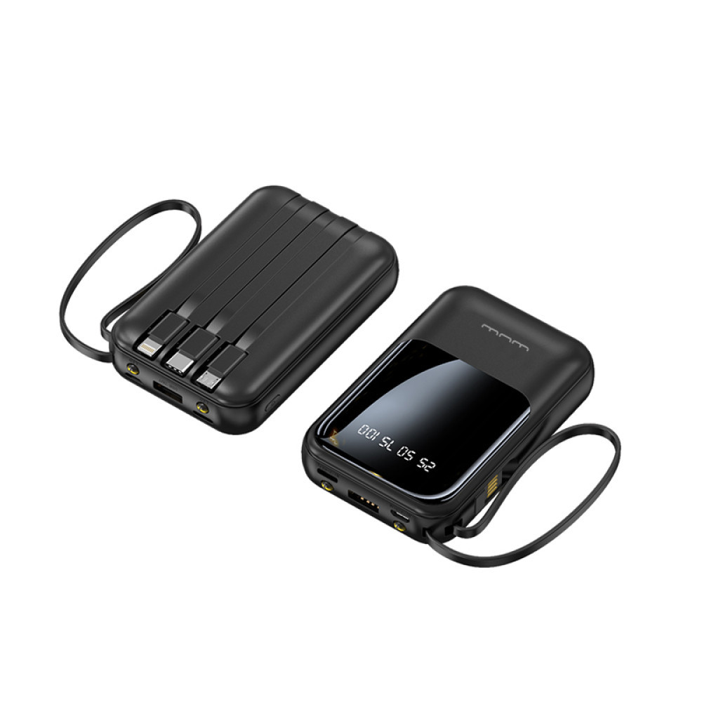 Портативний акумулятор WUW Y135 10000mAh Type-C, Lightning Чорний