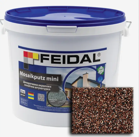 Декоративна акрилова мозаїчна штукатурка Feidal Mosaikputz mini А29 25кг