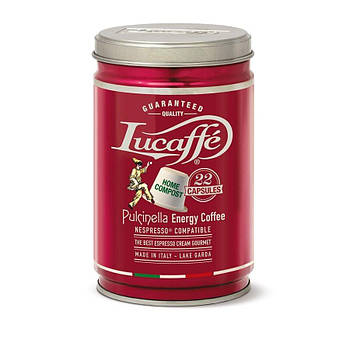 Кава в капсулах Lucaffe Pulcinella Nespresso 22 шт капсули для кавомашини капсули для неспресо