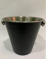 Відро Empire для льоду чорне 1,3 л h13 см неіржавка сталь (5115 EM)