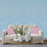 Лляні теплі шпалери на самоклейці блакитний меланж 2800*650*2mm (D) SW-00001495, фото 7