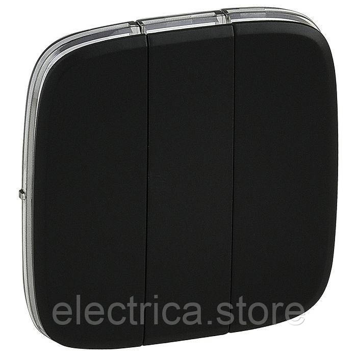 Клавіша потрійна Valena ALLURE антрацит 755038, фото 1