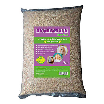 Пухнастики ECOcorn Кукурудзяний наповнювач для гризунів 7кг