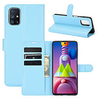 Чехол-книжка Litchie Wallet Samsung Galaxy M51 Light Blue GL, код: 8111264